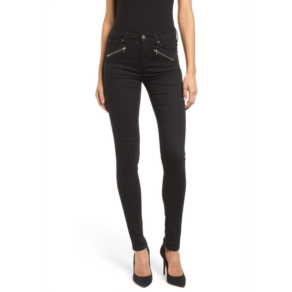 Joe's Jeans‎ 26 Inline Zip Skinny Decorative Front Zippers Edgy Biker Modern